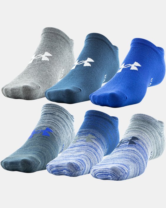 Men's UA Essential Lite 6-Pack Socks, Blue, pdpMainDesktop image number 0